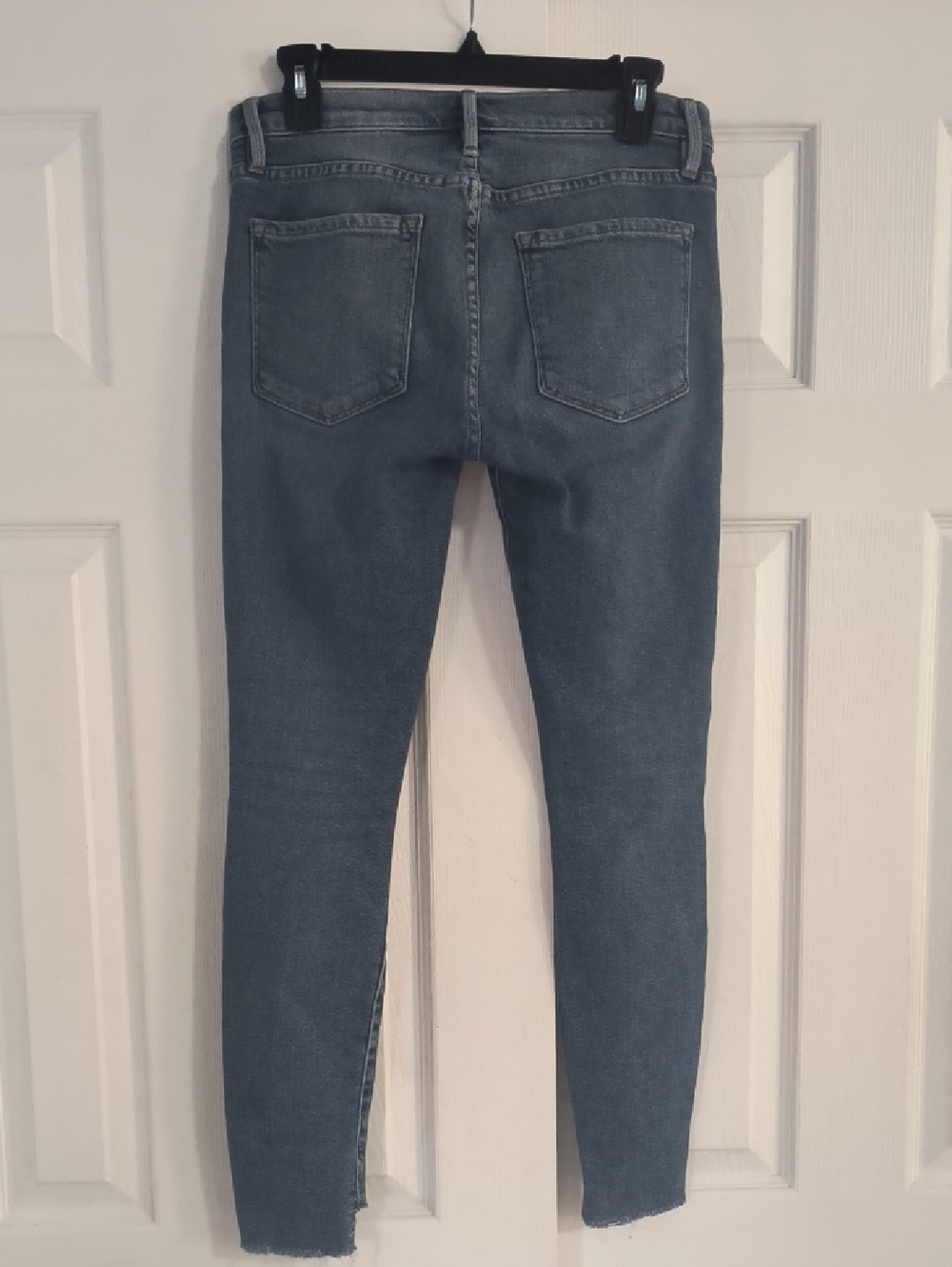 Frame Le Skinny De Jeanne Distressed Skinny Jeans Size 26 - Picture 3 of 4